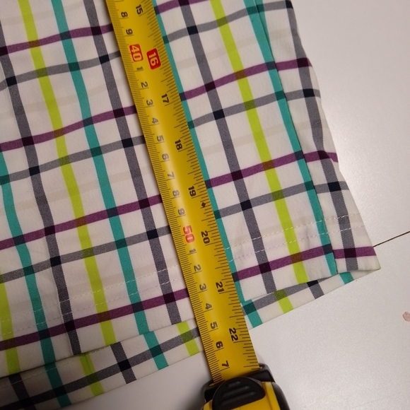 Izod men neon green and purple golf shorts size 38 - Picture 7 of 8